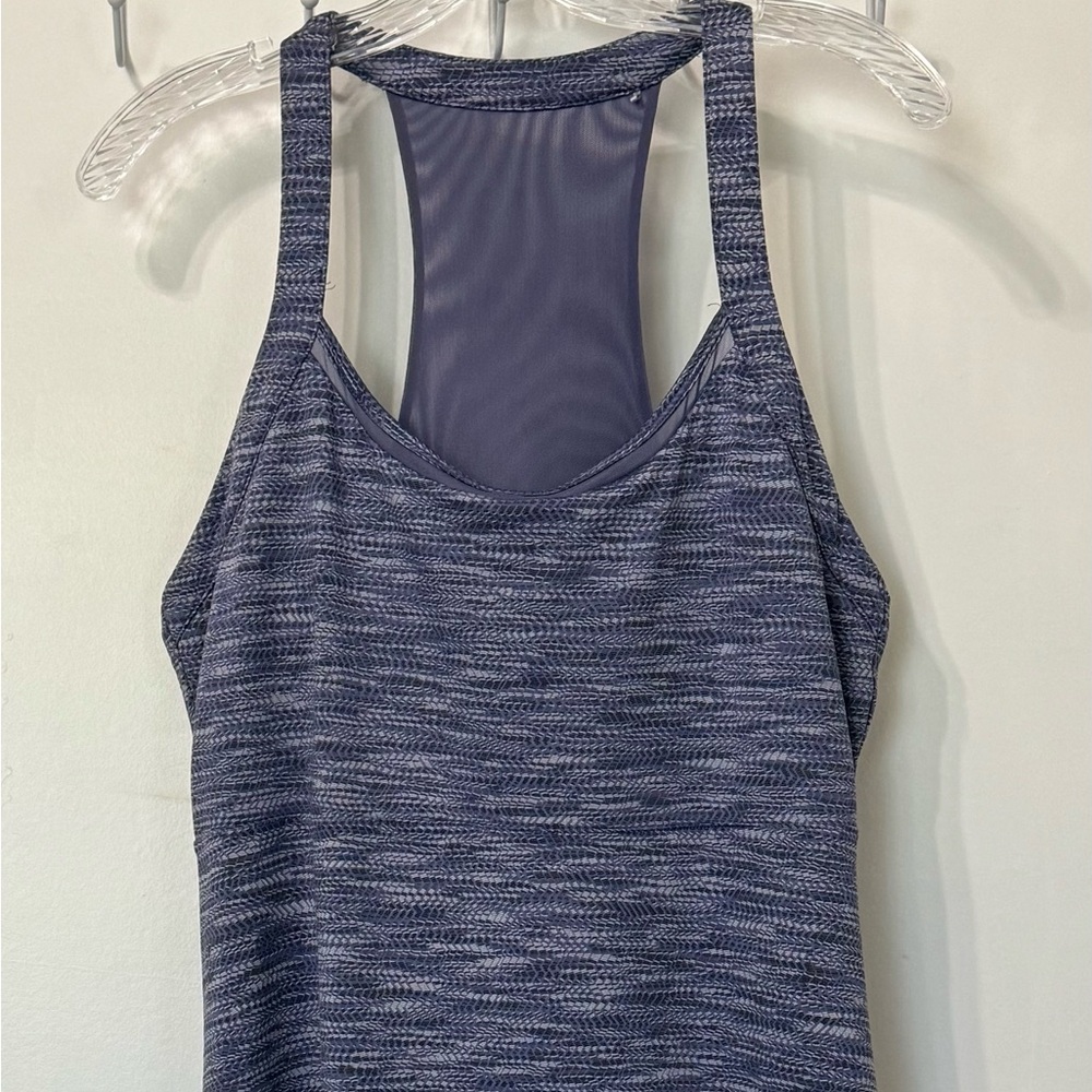 Purple Sleeveless Activewear Dress X-Large